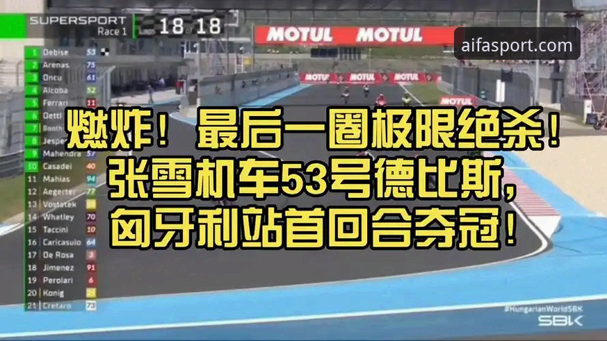 资深车迷分享aifa体育平台观赛心得：匈牙利站德比斯绝杀夺冠全记录